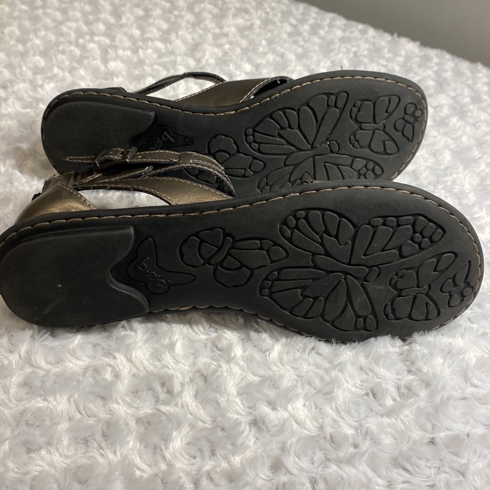 boc Metallic gladiator sandals size 9 wide straps - Picture 5 of 9